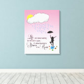 Dans in de regen canvas afdruk (Insitu (Houten vloer))