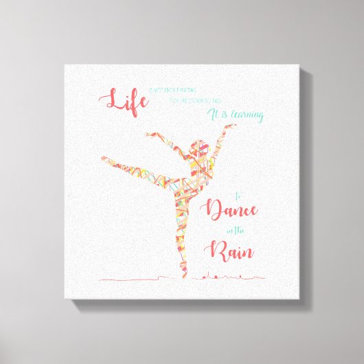 Dans in de regen Canvas Print (Voorkant)
