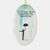 Dans in de regen keramisch ornament (Rechts)