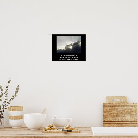 Dans in de regen - kunstdruk poster (Keuken)