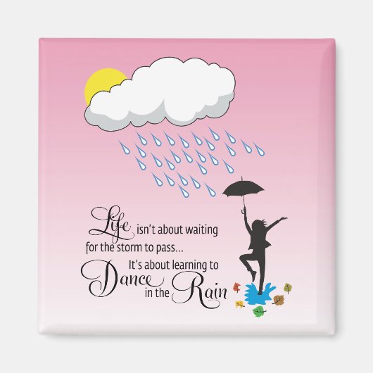 Dans in de regen magneet (Voorkant)