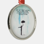 Dans in de regen metalen ornament (Rechts)