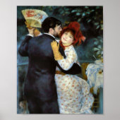 Dans in het land door Pierre-Auguste Renoir Poster (Voorkant)