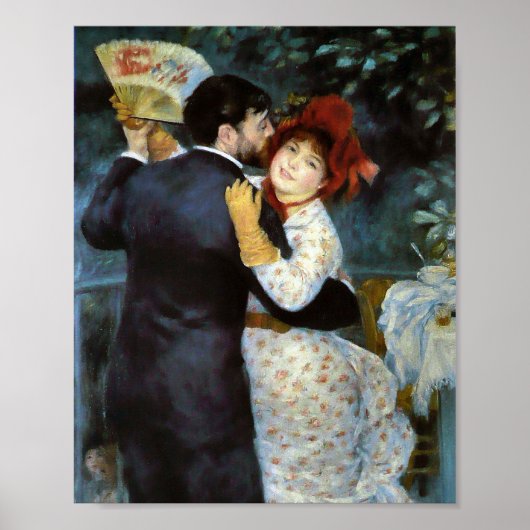 Dans in het land door Pierre-Auguste Renoir Poster (Voorkant)