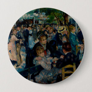 Dans in Le Moulin de la Galette - Auguste Renoir Ronde Button 4,0 Cm