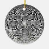 Dans in nostalgie met onze  Disco Ball Keramisch Ornament (Voorkant)