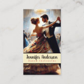 Dans instructeur koppels dansen visitekaartje (Voorkant)