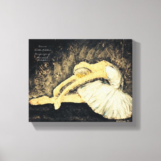 Dans is de verborgen taal canvas afdruk (Voorkant)