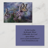 Dans la carte d'art de papillon de jardin (Devant / Derrière)