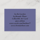 Dans la carte d'art de papillon de jardin (Dos)