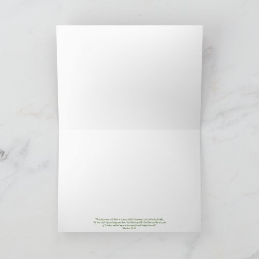 Dans La Carte De Salutation Du Jardin (Intérieur)