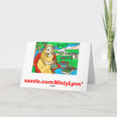 Dans la carte de voeux de jungle (Dos)