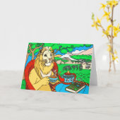 Dans la carte de voeux de jungle (Fleur jaune)