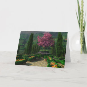 Dans la carte de voeux de pleine floraison