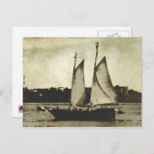 Dans La Carte Postale Du Port (Devant / Derrière)