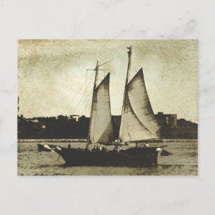 Dans La Carte Postale Du Port