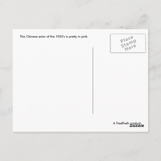 Dans La Carte Postale Rose (Dos)