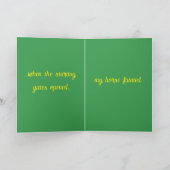 "Dans la course de la vie..." #1 (Tout) Carte Cade (Intérieur)