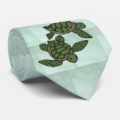 Dans la cravate triple de tortues de mer (Roulé)