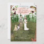 Dans la Faire-part de mariage forestière avec chie (Devant)