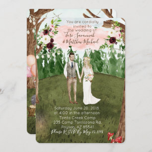 Dans La Forêt Calme Faire-part de mariage