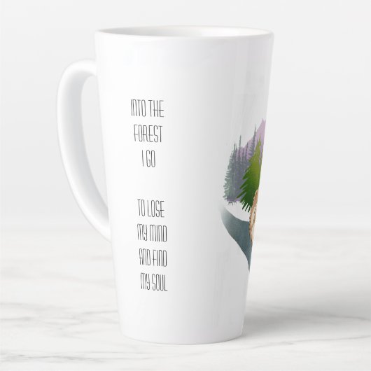 DANS LA FORÊT - Chow-Latte Mug (Angle gauche)