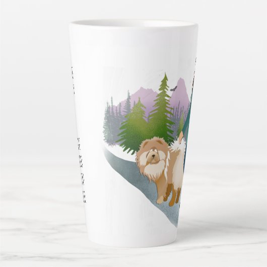 DANS LA FORÊT - Chow-Latte Mug (Devant)