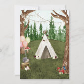 Dans la forêt Faire-part de mariage avec chien (Dos)