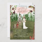 Dans La Forêt Faire-part de mariage - Brunette Bri (Devant)