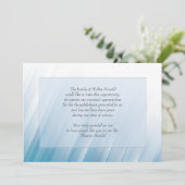 Dans la lumière Carte de condoléances (Debout devant)