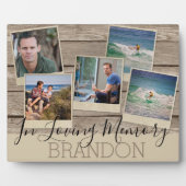 Dans la mémoire aimante | 5 Photo | Plaque commémo (Devant)