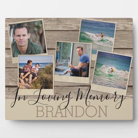 Dans la mémoire aimante | 5 Photo | Plaque commémo (Devant)