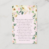 Dans la mémoire aimante | Carte de prière funérair (Dos)