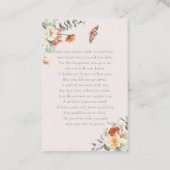 Dans la mémoire aimante | Carte de prière funérair (Dos)