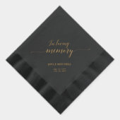 Dans la mémoire aimante | Élégant Script Memorial  (Droite)