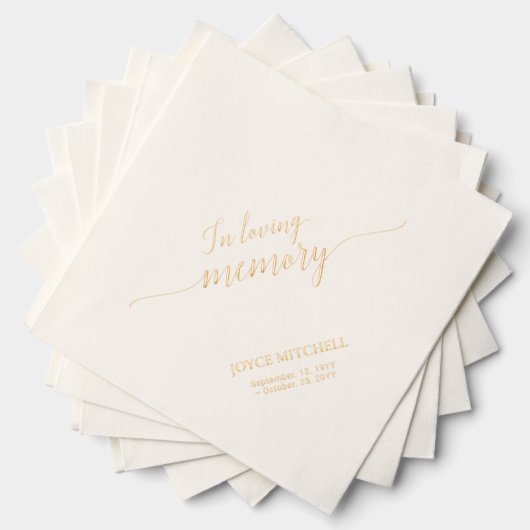 Dans la mémoire aimante | Élégant Script Memorial (Insitu (empilé))