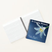 Dans la mémoire aimante | Funérailles, Livre d'or (Intérieur)