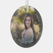 Dans la mémoire aimante | Photo Ornement en verre (Avant droite)