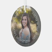 Dans la mémoire aimante | Photo Ornement en verre (Avant gauche)