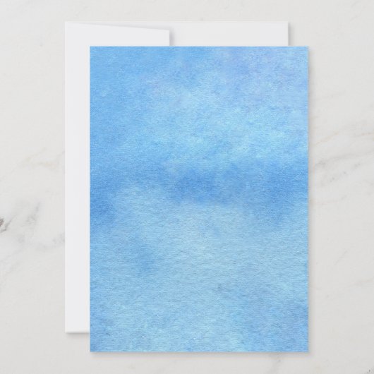 Dans la mer Invitation d'anniversaire pour n'impor (Dos)