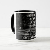 Dans La Mug De Citation Sombre (Devant gauche)