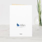 dans la neige Joyeuse carte de Noël (Dos)