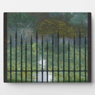 Dans la plaque photographique de la vieille forêt