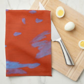 Dans La Serviette De Cuisine Volcano (Quart Plié)
