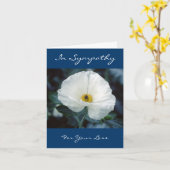 Dans la sympathie pour votre carte de voeux de (Fleur jaune)