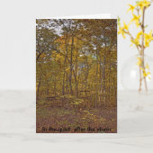 Dans la tranquillité après la carte de sympathie (Fleur jaune)