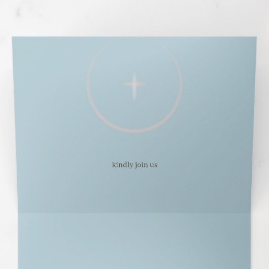 dans l'amour du Mariage Tri-Fold Invitation (Intérieur en premier)