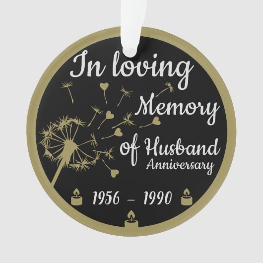 Dans l'amour Mémoire Mort Anniversaire Mari (devant)