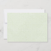 Dans l'arbre Top Faire-part de naissance vert (Dos)