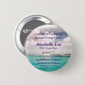 Dans le badge nominatif de croisière de port (Devant & derrière)